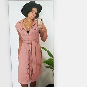 Blush Cargo Dress